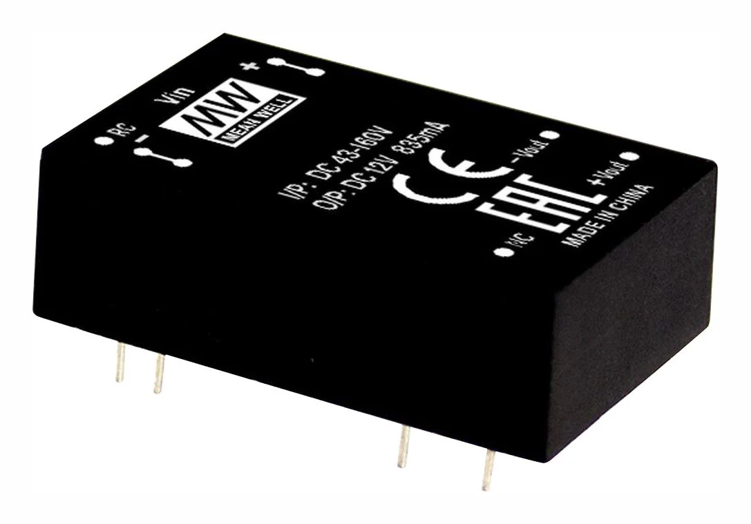 RSDW10H-03 - DC/DC, 10Вт, вход 43…160В, выход 3.3В/2.5А, изоляция 3000В DC, КПД 85%, максимальная емкостная нагрузка не более 2500мкФ, On/Off, 2x1", 31.8x20.3x12.7мм, -40…85°C