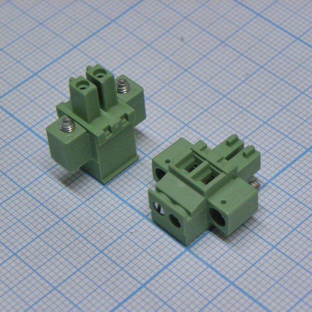 15EDGKAM-3.81-02P-14-100A(H) - Разъемный клеммный блок, 2 контакта. Серия 15EDGKAM-3.81