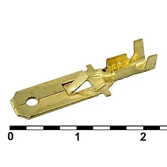 DJ611-6.3A - Клемма ножевая 6.3мм неизолированная