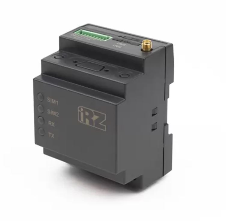 GSM/GPRS-модем  iRZ ATM41.B - GSM/GPRS-модем, количество SIM-карт: 2, интерфейсы RS232, RS485; напряжение питания: 7-40VDC, монтаж на DIN рейку