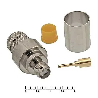 SMA-C213F - Разъём высокочастотный, гнездо SMA обжим на кабель RG213