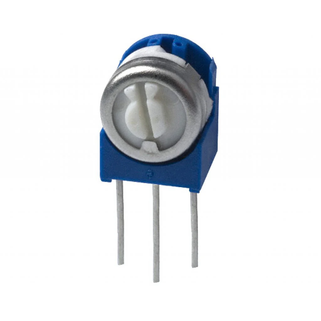 TSR-3329X-203R - Потенциометр однооборотный керметный 20кОм 0.5Вт ±10% (6.6 X 6.1 X 8.38мм)