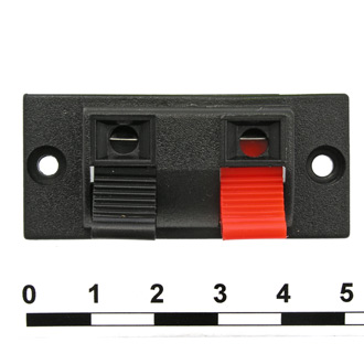 10-0033 / 24*53 MM - Клеммник пружинный акустический 24*53 мм, 2 контакта