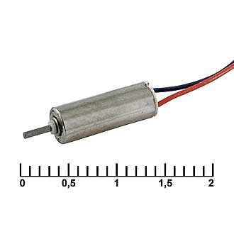 QX- 4A   1.3V - Микродвигатель 1,3V 0,04Вт, 22800/38250об/мин 12,1х4мм вал 0,7х3мм