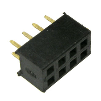 PBD2-8 (PBD2-2X4) 2.00 MM - Гнездо для плат 2.00 мм PBD2-8 (PBD2-2x4) 2.00 мм, 8 контактов