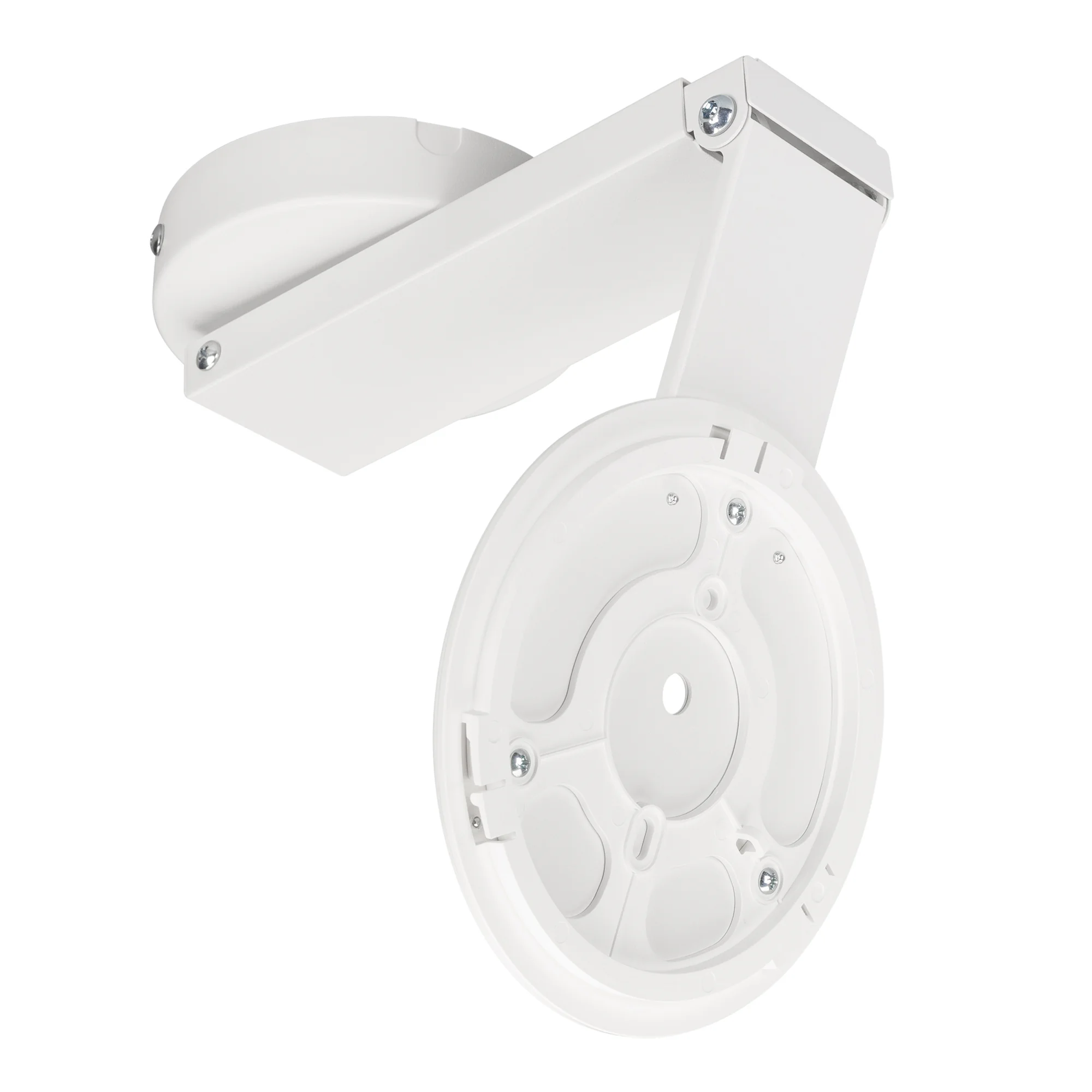 Жесткий поворотный подвес SPX-HANG-ROTATE-R150-L350 (WH) 041116 - Аксессуар регулируемый для подвешивания светильников FLOWER. Длина крепления 350 мм. Диаметр монтажной части 150мм, высота монтажной части 10мм. Высота потолочной чаши 25мм, диаметр 120мм. 