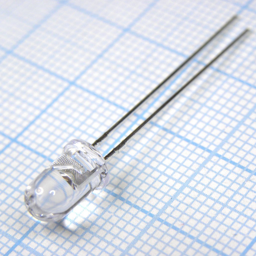 L-7113SYC - Светодиод 5мм/желтый/588нм/650-2200мкд/прозрачный/20°