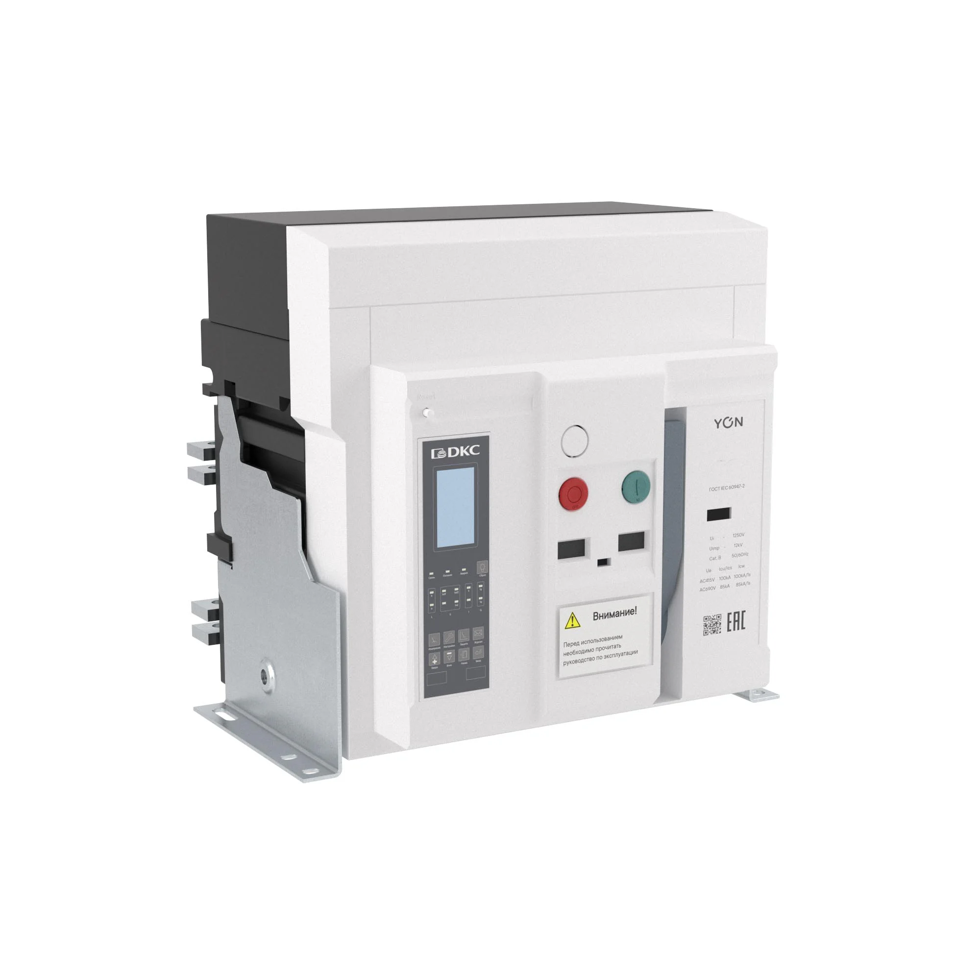 Воздушный автоматический выключатель YON pro ANX32X 3P 3200 А 100 кА, типоразмер M, расцепитель ETE, стационарный, вертикальное подключение, управление 220 В AC