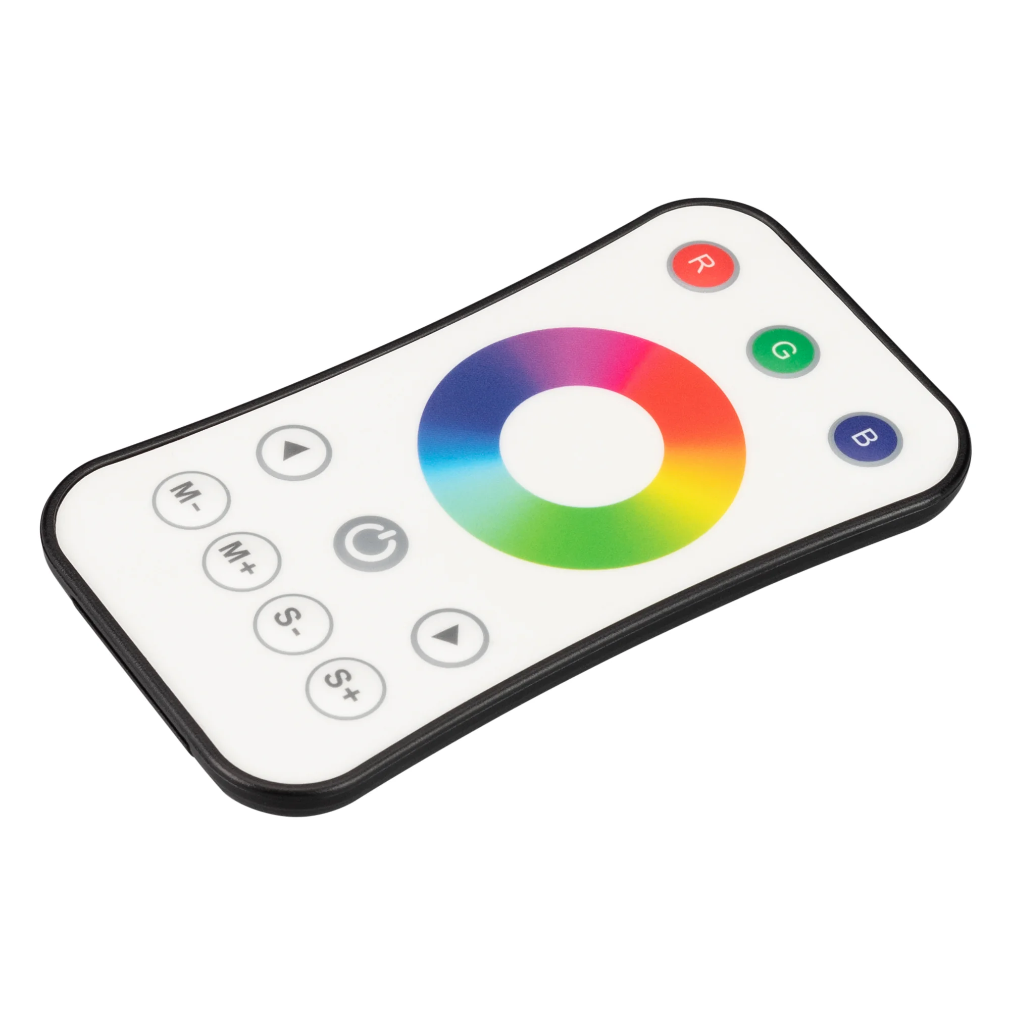 INTELLIGENT ARLIGHT Пульт SMART-RF-801-52-1G-1SC-RGB White (3V, 2.4G) 037674 - Кнопочный радиопульт с сенсорным кольцом 2.4 ГГц белого цвета для управления RGB источником света. 1 зона управления, выбор цвета с помощью сенсорного кольца. Питание 3VDC (CR2