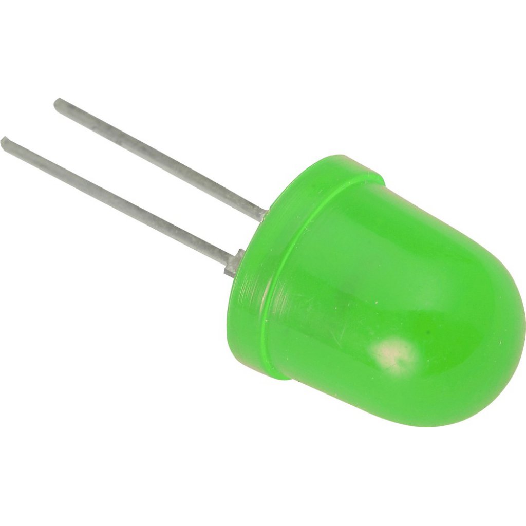 L-793GD - Светодиод 8мм/зеленый/568нм/30-60мкд/30°