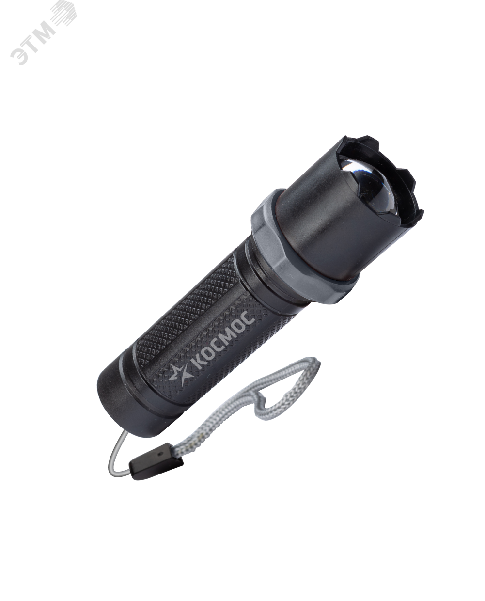 Фонарь аккумуляторный ручной LED 1Вт линза зум аккум. Li-ion 14500 0.45А.ч USB-шнур ABS-пластик KOS117Lit