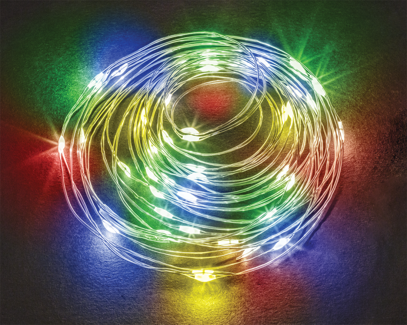 Гирлянда светодиодная "Микро роса" 95 069 NGF-D049-02 RGBY 95069