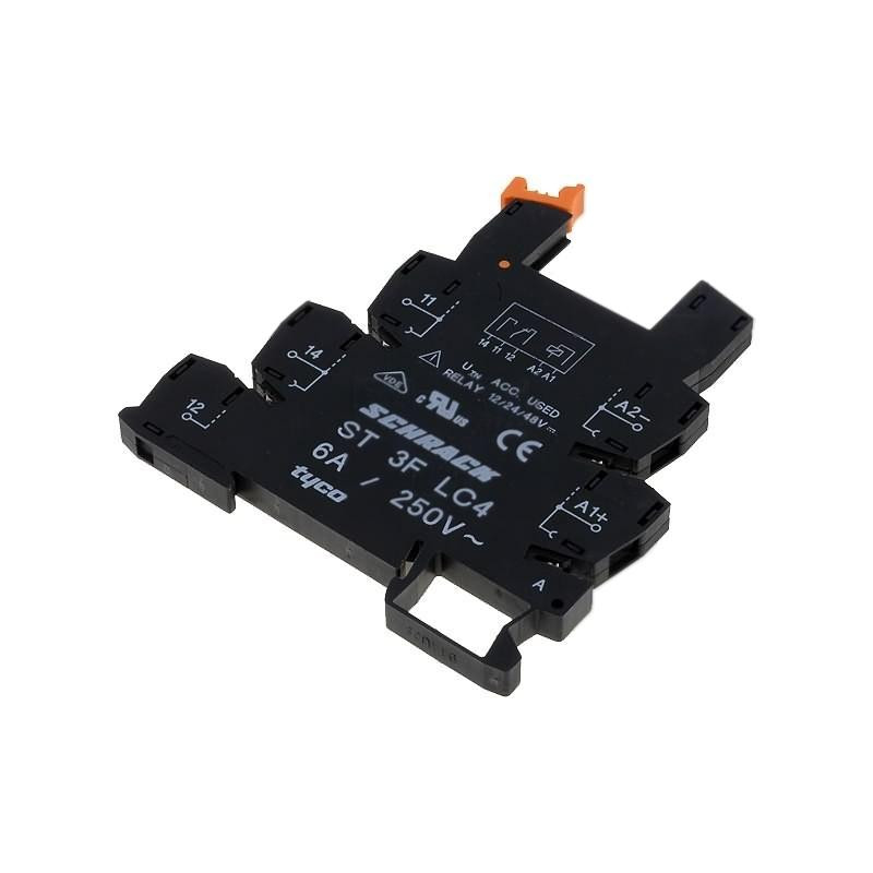 2-1416100-0 - Колодка для реле 5 выводов на DIN-рейку