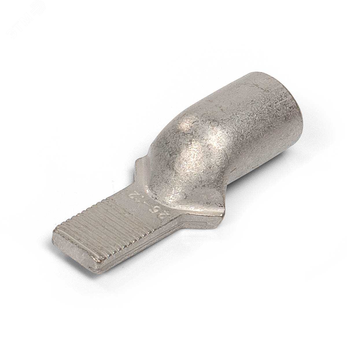 НШМЛ 6-11 - Наконечник кабельный медный луженый штифтовой для опрессовки проводов сечением 6 мм2, размер плоскости штифта 11х5.5мм