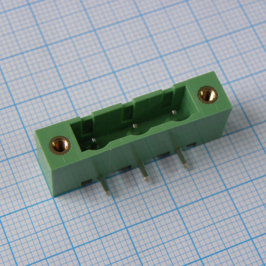 2EDGRM-7.62-03P-14-00A(H) - Разъемный клеммный блок на плату, 3 контакта. Серия 2EDGRM-7.62
