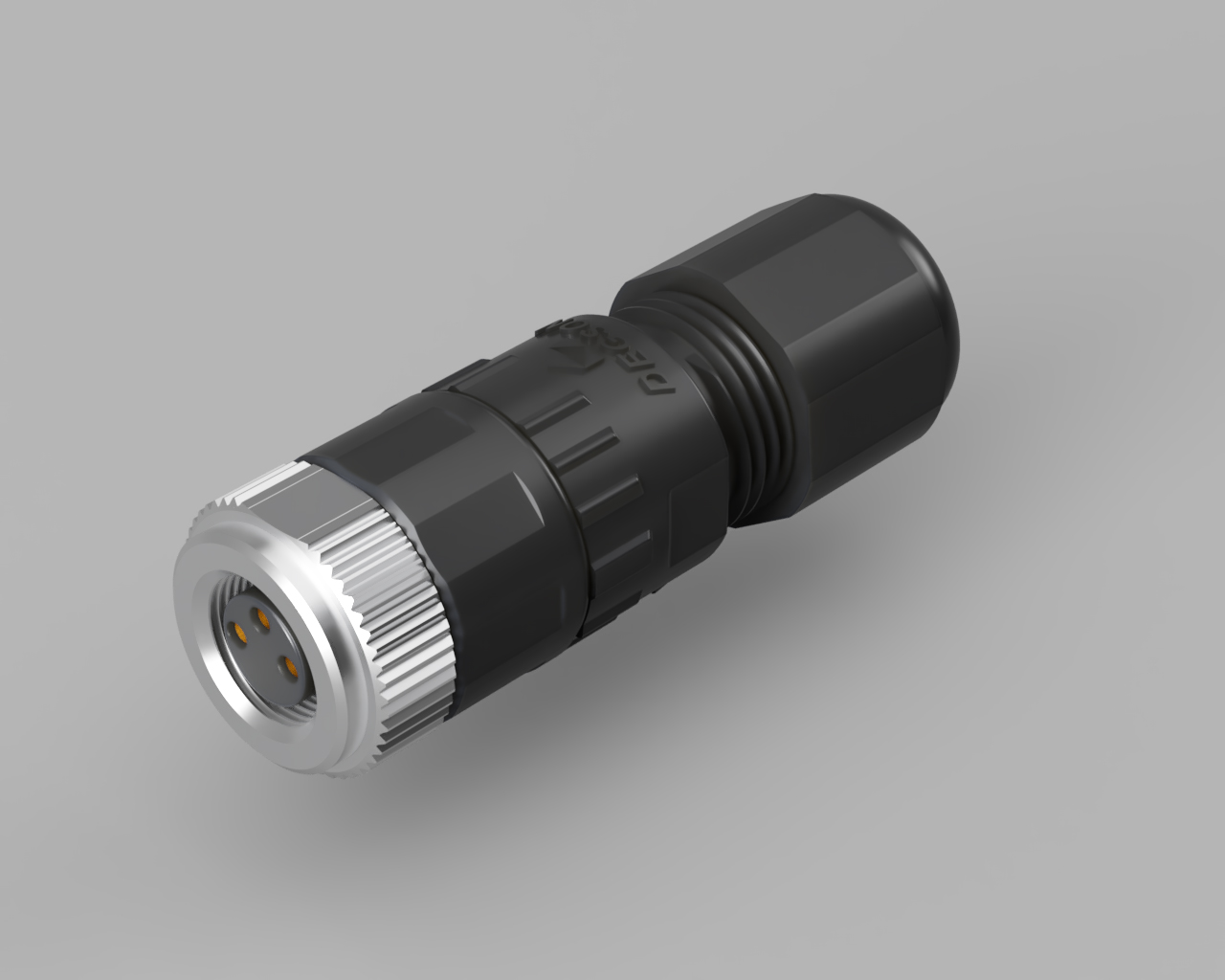 Розеточный разъем PB-M8A-03P-FF-SL7001 - Розеточный разъем на кабель, 3 полюса, M8, прямой, винтовая фиксация провода, A-Code, диаметр кабеля: 4,0-6,0 мм, сечение: 0,25-0,34 мм кв., 3А, 60V, пластик