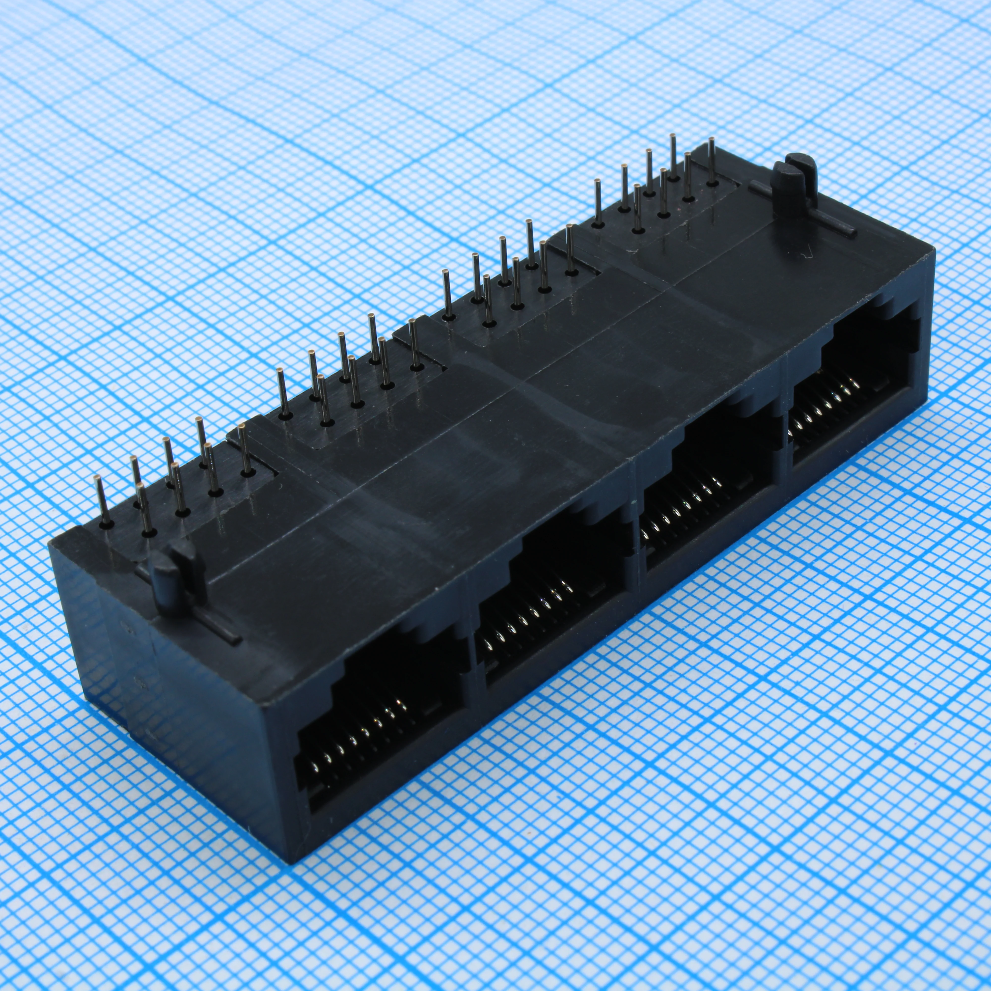 L-KLS12-323-8P8C-1X4-1-01 - Разъем на плату 8P8C, 4 гнезда