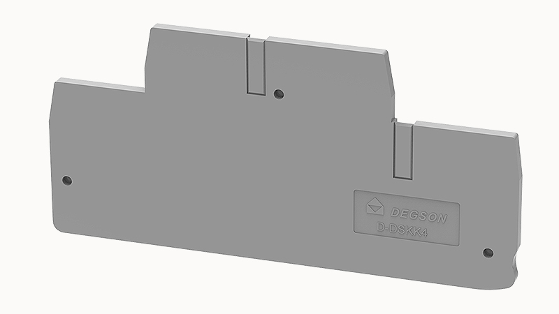 Торцевая крышка D-DSKK4-01P-11 - Торцевая крышка, для клемм DSKK4..., цвет: серый