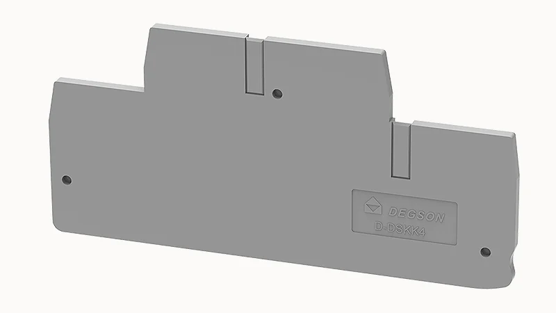 Торцевая крышка D-DSKK4-01P-11 - Торцевая крышка, для клемм DSKK4..., цвет: серый