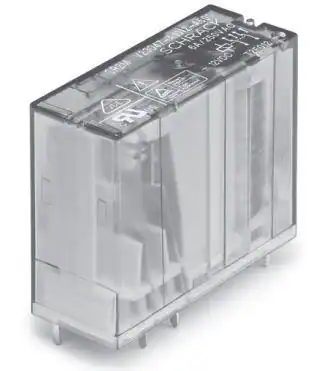 3-1415006-1 - Реле силовое катушка 48В 6A две группы на переключение (29х12.6х25.5мм) монтаж в отверстие