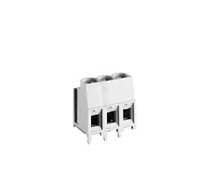 Клемма Wiecon 8191 R / 5 / 3 Z OB - Клемма на печатную плату, подвод кабеля сбоку, 3 полюса, шаг: 10 мм, винтовая фиксация провода, без маркировки, 300V, 16A, цвет: серый, серия 8191 R