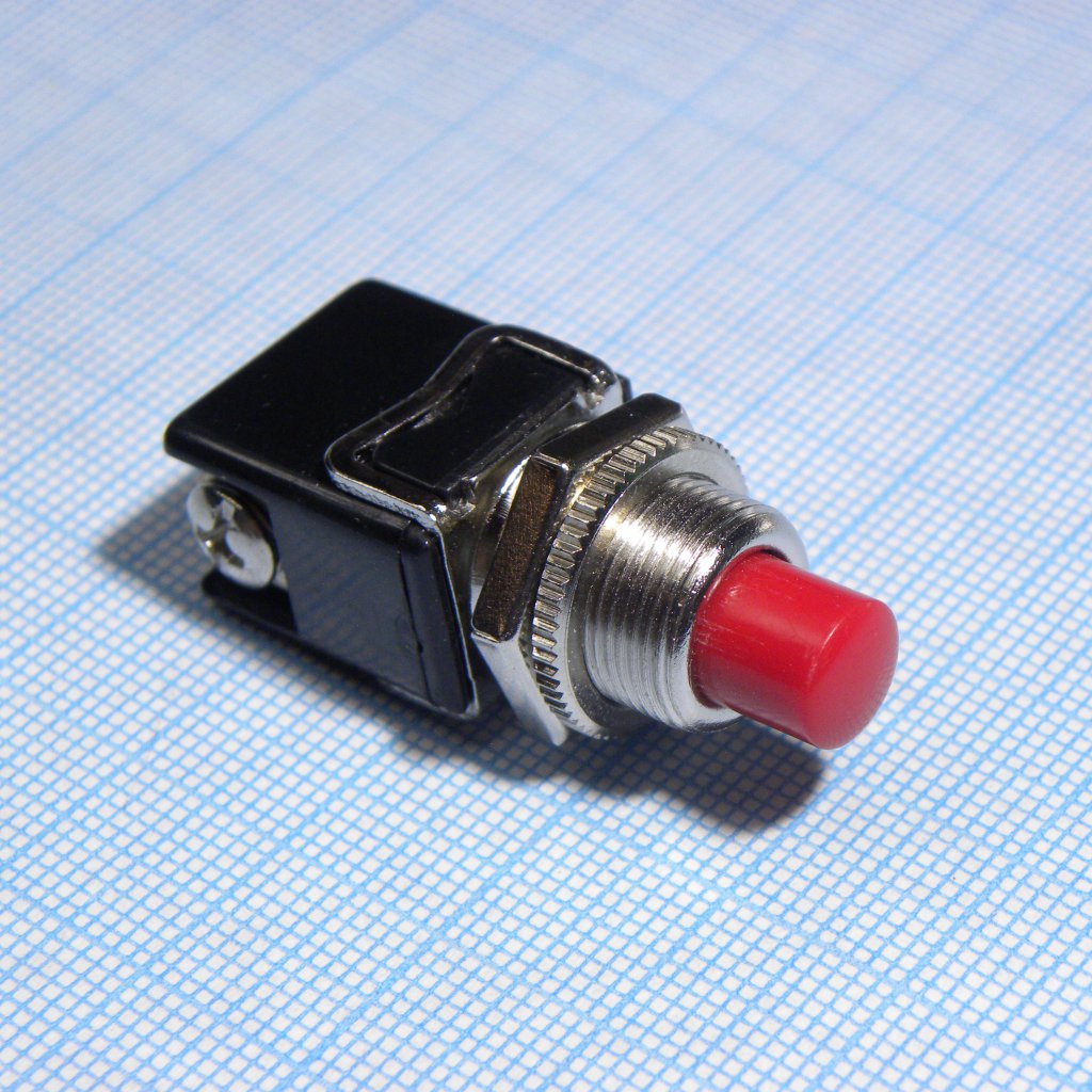 PSW-4010C RED (красн) - Переключатель кнопочный на панель