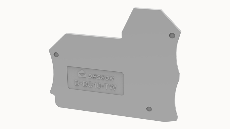 Торцевая крышка D-DC10-TW-01P-11 - Торцевая крышка, для клемм DC10..., цвет: серый