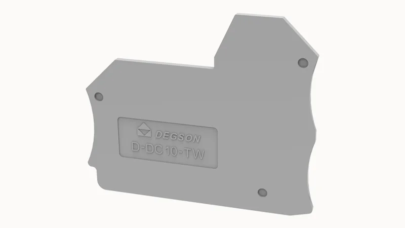 Торцевая крышка D-DC10-TW-01P-11 - Торцевая крышка, для клемм DC10..., цвет: серый