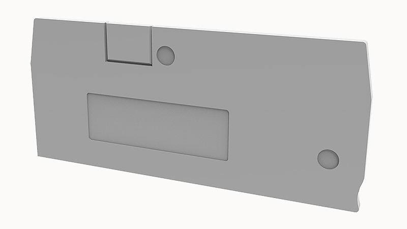 Торцевая крышка D-DS1.5-TW-01P-11 - Торцевая крышка, для клемм DS1.5-TW..., цвет: серый