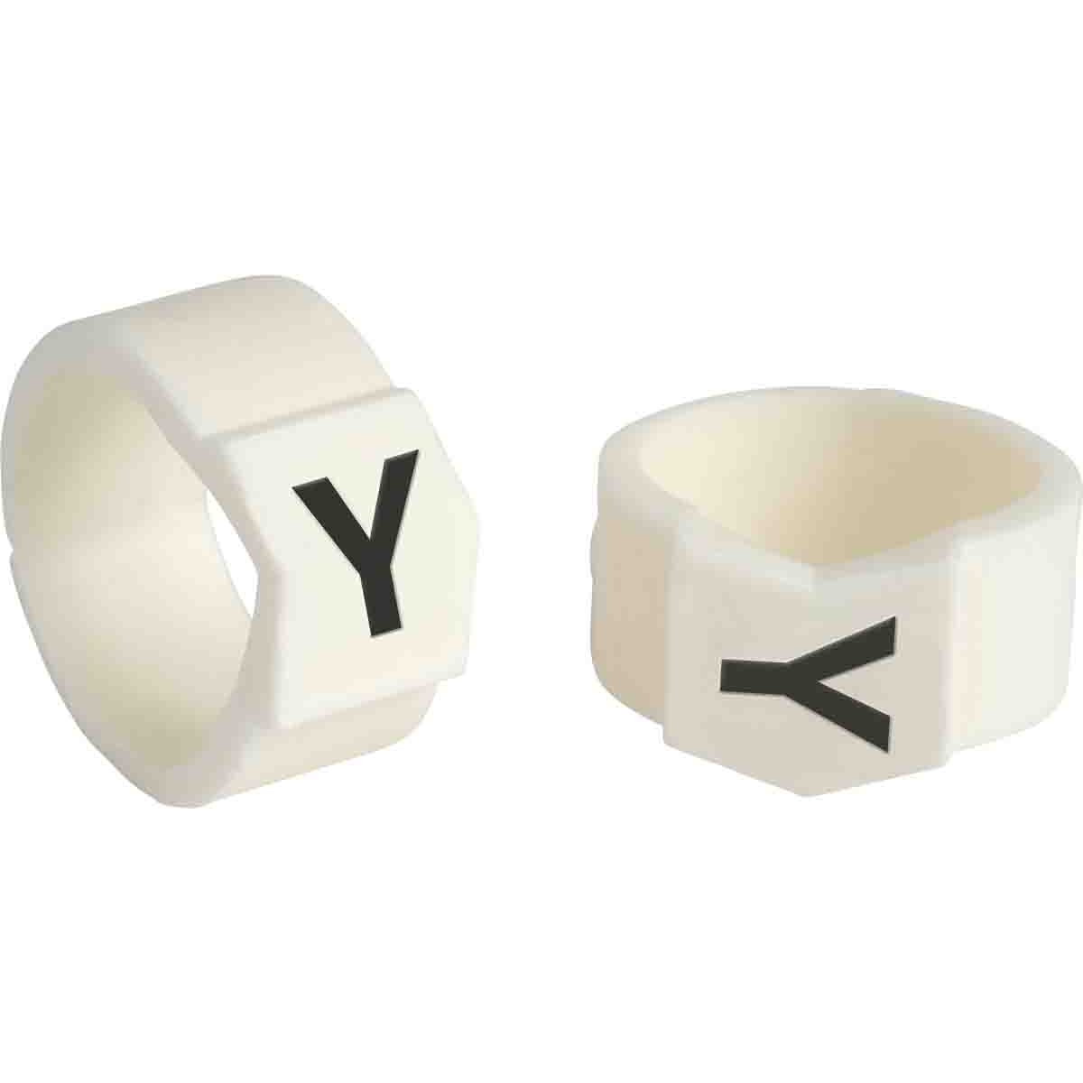 brd133734 - SCN-61-Y клипсы белые, 50шт/упак, для провода 15,1-19,0мм диаметра, легенда Y