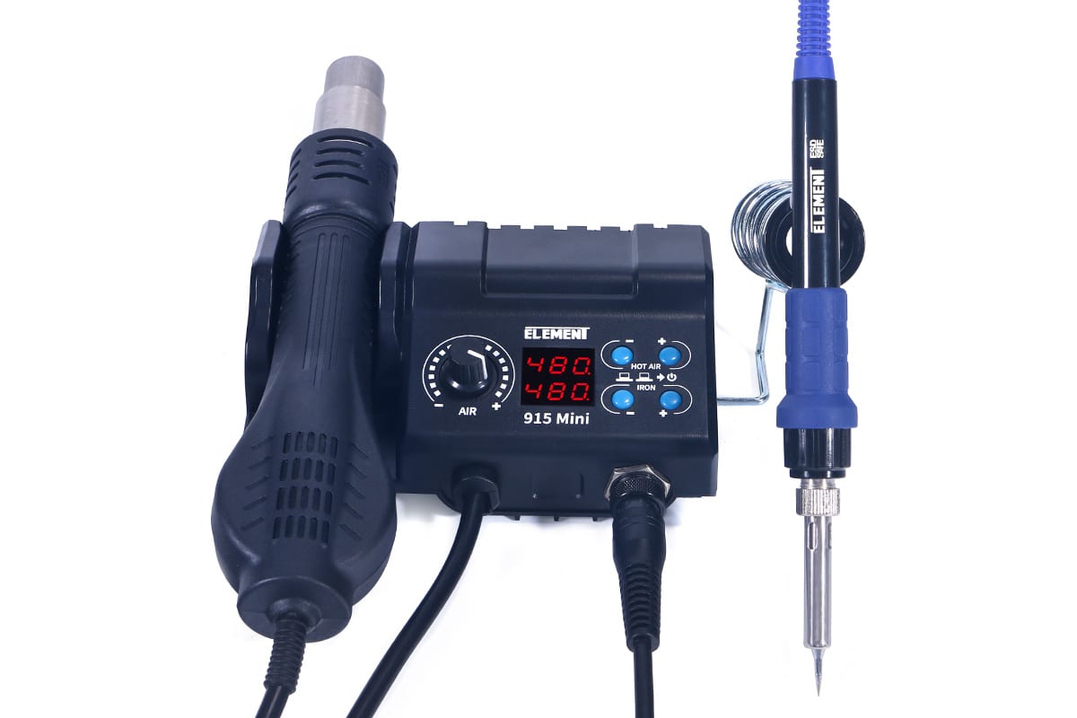 ELEMENT 915 MINI - Станция паяльная (фен+паяльник)
