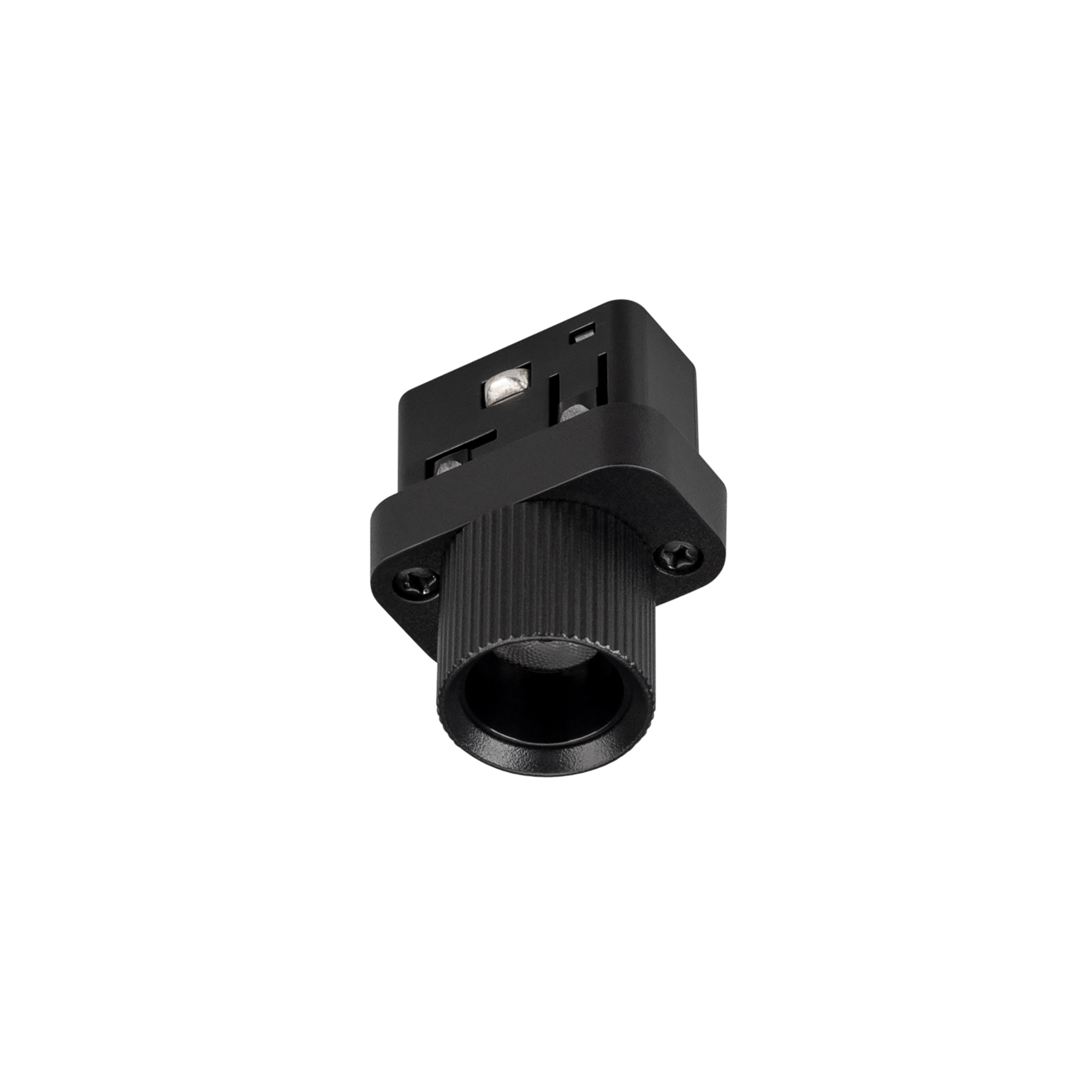 Светильник MAG-ORIENT-BABY-R22-2W Day4000 (BK, 24 deg, 48V) 046621 - Светильник для магнитных треков MAG-ORIENT шириной 26 мм. Мощность 2 Вт, св. поток 120лм, 60 лм/Вт, дневной 4000 K, CRI>90, угол 24°, напряжение питания 48 В. Черный фигурный корпус из м