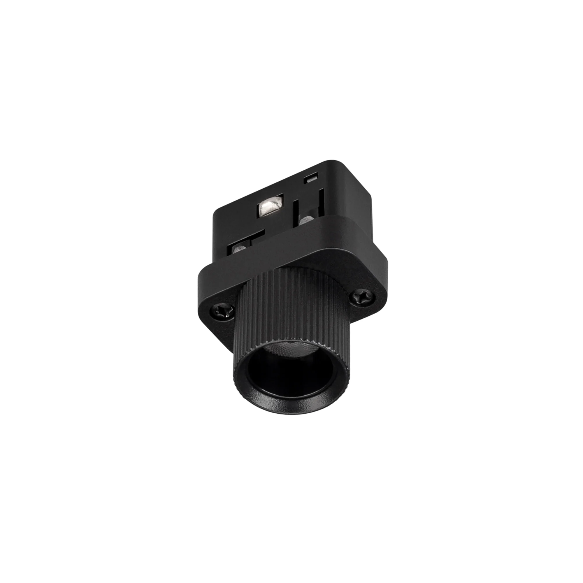 Светильник MAG-ORIENT-BABY-R22-2W Warm3000 (BK, 24 deg, 48V) 043296 - Светильник для магнитных треков MAG-ORIENT шириной 26 мм. Мощность 2 Вт, св. поток 120лм, 60 лм/Вт, теплый 3000 K, CRI>90, угол 24°, напряжение питания 48 В. Черный фигурный корпус из м