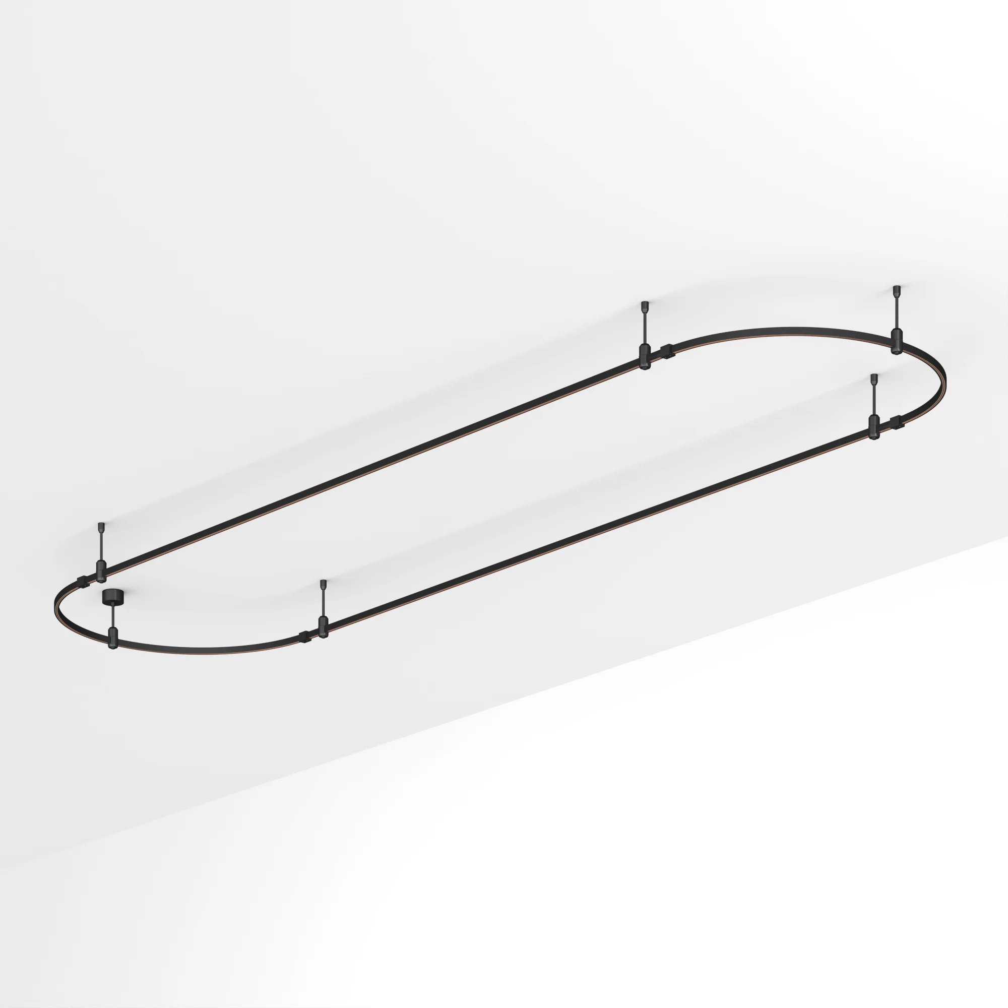 Трек ART-APRIORI-OVAL-ROD-200-4000x1000 (BK) (Arlight, IP20 Металл, 3 года) 048511