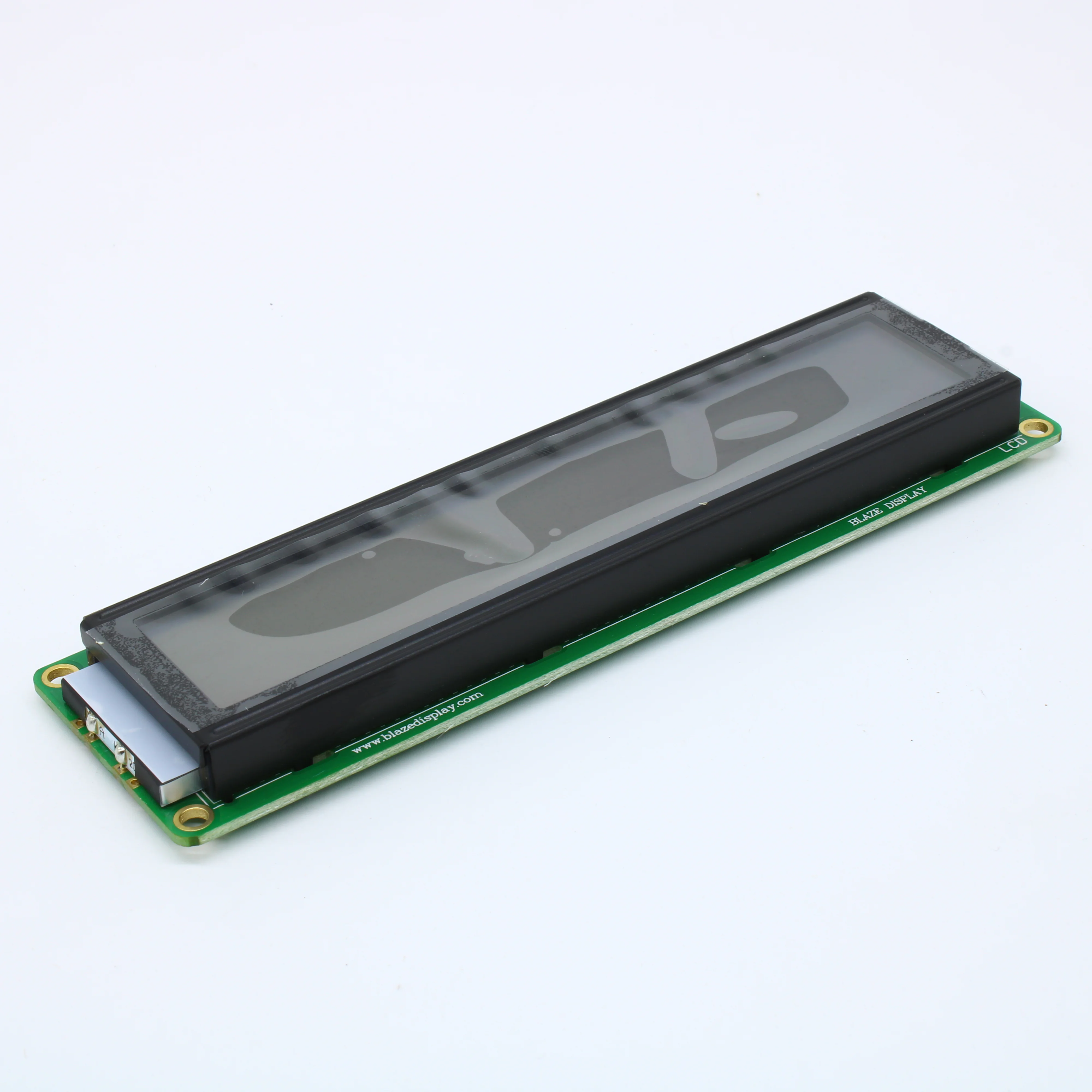 BCB2002-06-LY-SPTWU-1.0 - ЖКИ знакосинтезирующий 20 x 2, STN Grey Позитивный/прозрачно-отражающий светодиодная подсветка желто-зеленая размеры 146x43 мм, видимая область 123x23 мм, 6H, -20°-+70°C русско-английские знаки
