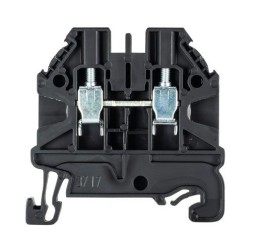 Клемма WT 2,5 SW - Проходная клемма, тип фиксации провода: винтовой, номинальное сечение: 2,5 мм кв., 24A, 1000V, ширина: 5 мм, цвет: черный, тип монтажа: DIN 35