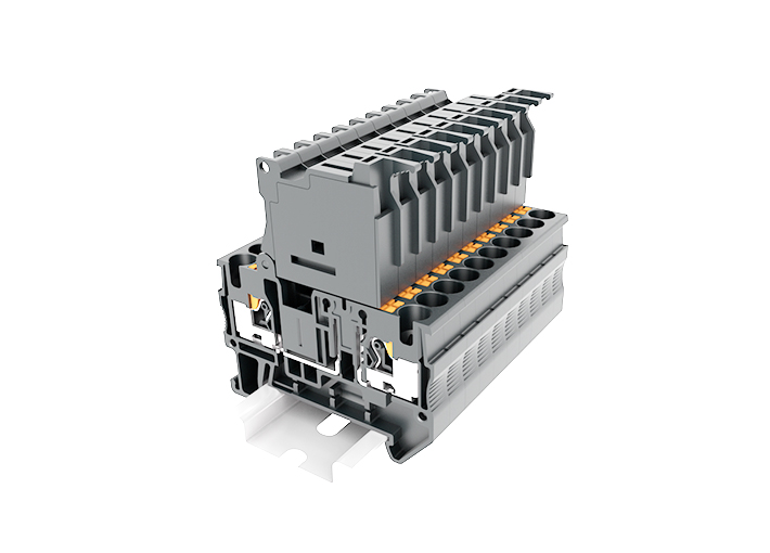 Клемма с держат. предохр. TP4-HESI(5X20)-GY - Клемма с держателем предохранителя 5Х20, тип фиксации провода: push-in, номинальное сечение: 4 мм кв., 6,3A, 400V, ширина: 6,2 мм, цвет: серый, тип монтажа: DIN 35