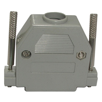 DSUB PLASTIC CASE (DPT-25C) - Кожух для разъема D-SUB 25pin пластиковый серый с удлиненными винтами