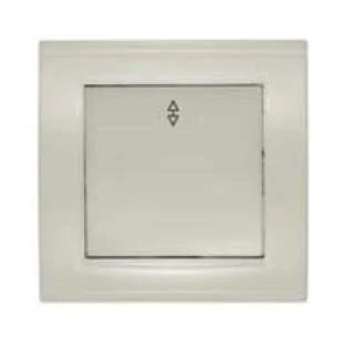 Переключатель проходной 1-кл. СП Бриллиант 10А IP20 сл. кость 7948592