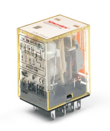 Реле RKM2CO110L - Миниатюрные реле общего назначения, 2 группы переключающих контактов, 110VDC, 5A, светодиодная индикация, для колодок серий: SYF08A-E, SYF08A