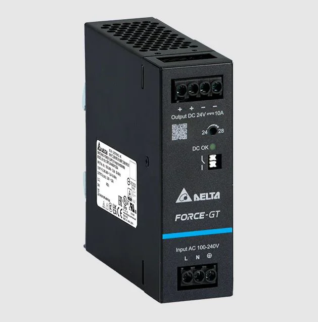 DRF-24V240W1GBA - Источник питания, однофазный, 24VDC / 10A, 240W; диапазон входных напряжений: 85 - 264VAC, габариты (мм): 121x85x124.1, вес 1,1 кг, монтаж: на DIN рейку