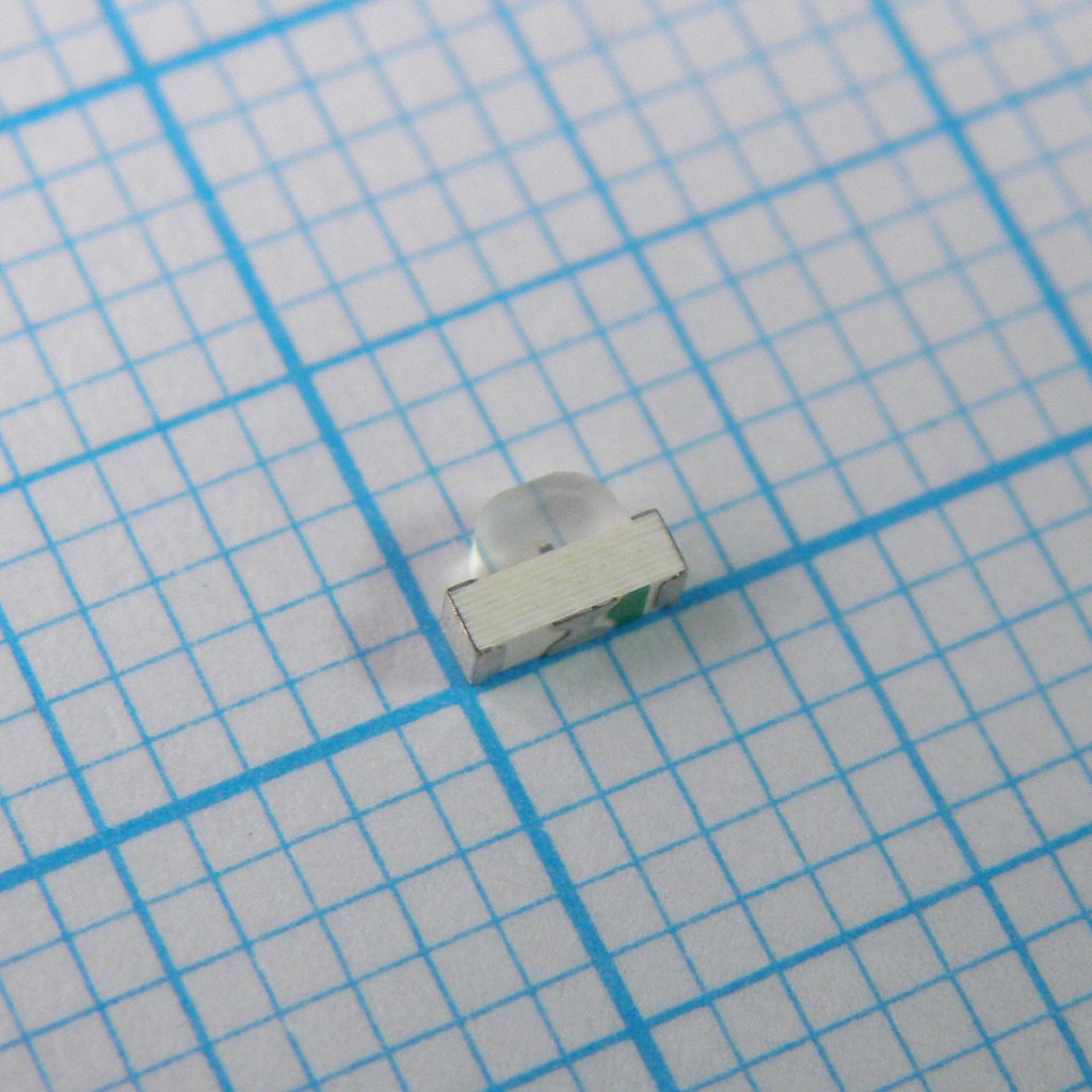 KPA-3010CGCK - Светодиод smd 3х1мм/зеленый/570нм/18-60мкд/прозрачный/120°/угловой