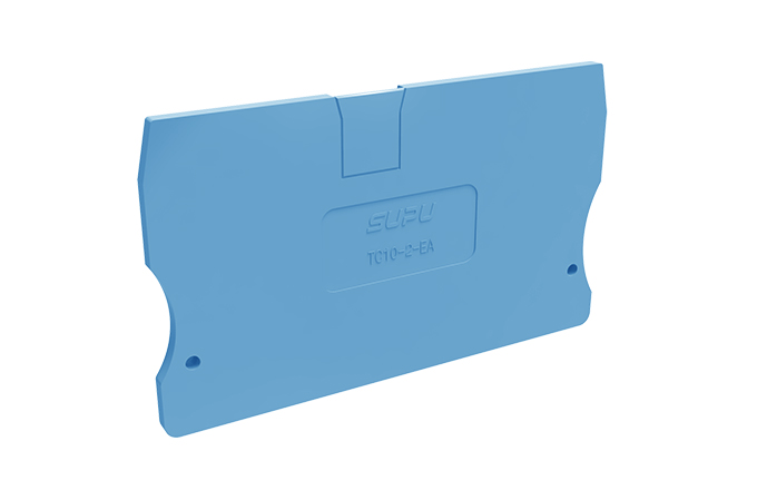 Торцевая крышка TC10-2-BU-EA - Торцевая крышка для клемм TC10-2-..., цвет: синий