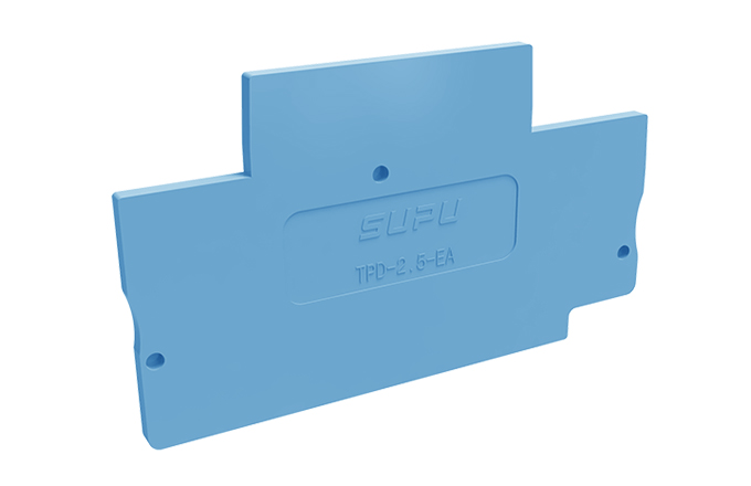 Торцевая крышка TPD2.5-2-BU-EA - Торцевая крышка для клемм TPD2.5-2-..., цвет: синий