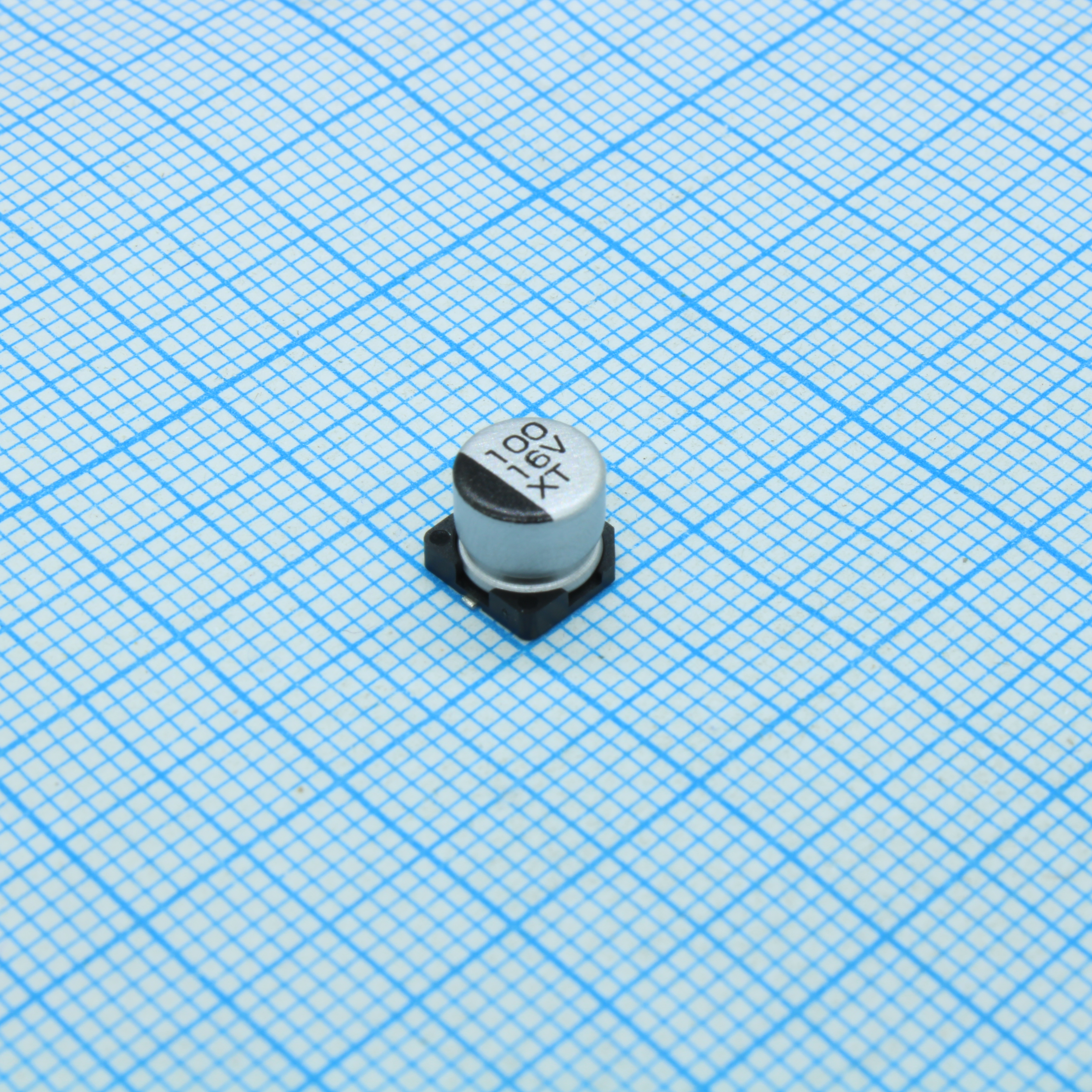 TS13C11C101MET000R - Конденсатор электролитический низкоимпедансный SMD 100мкФ 16В ±20% (6.3 X 5.4мм) 70мА 2000час 105°C лента на катушке