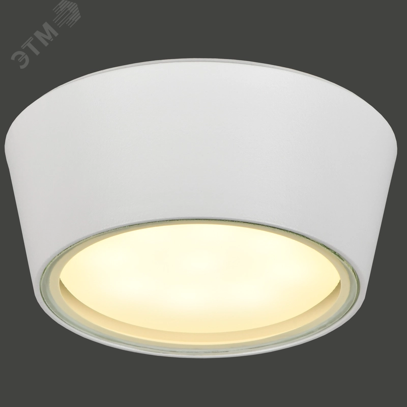 Светильник уличный 5104 GX53 IP65 потолочный бел. IEK LT-UPU0-5104-GX53-1-K01