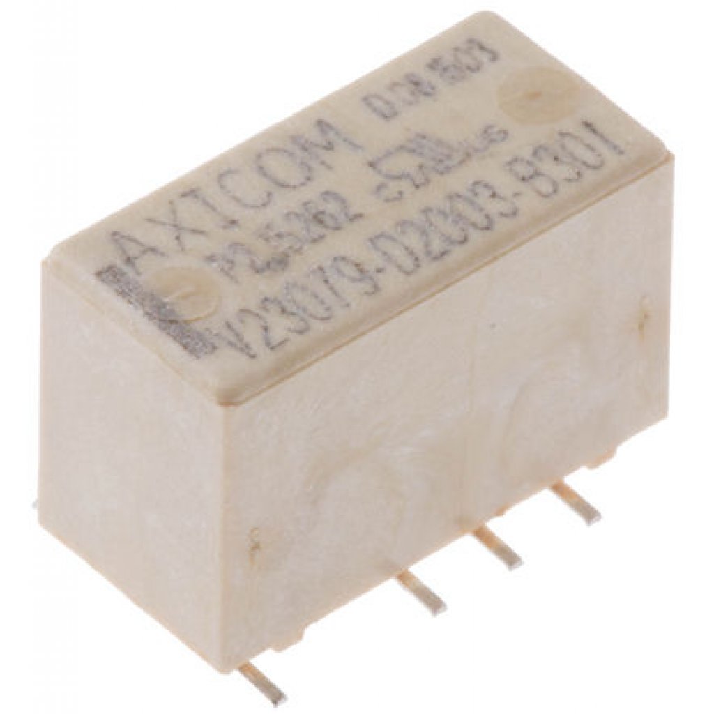 4-1393789-5 - Сигнальное реле, DPDT, 12 В DC, 2 А, Серия P2/V23079, SMD (Поверхностный Монтаж), Без Защелки