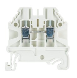 Клемма WT 2,5 WS - Проходная клемма, тип фиксации провода: винтовой, номинальное сечение: 2,5 мм кв., 24A, 1000V, ширина: 5 мм, цвет: белый, тип монтажа: DIN 35