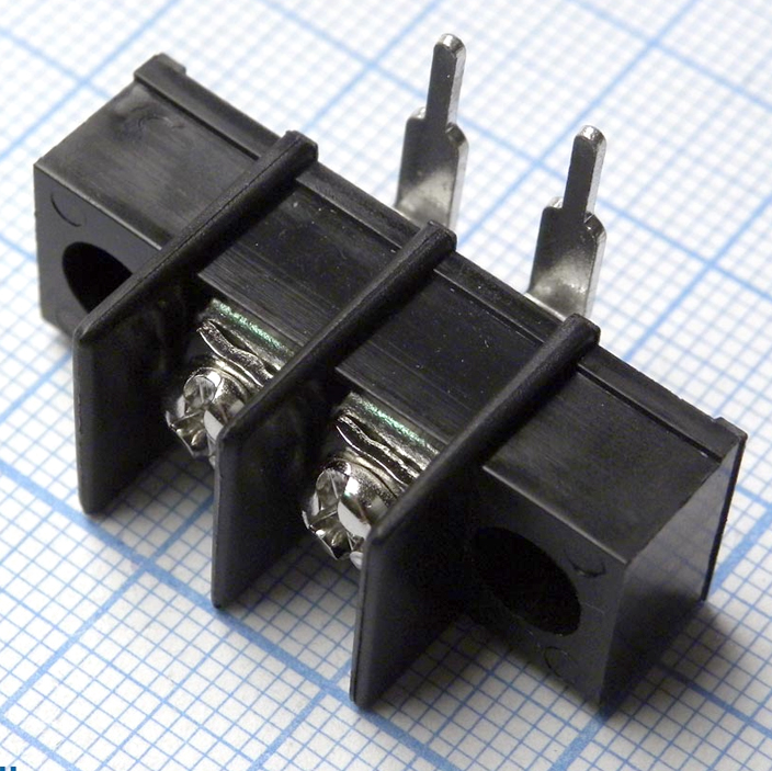 DG25R-A-02P-13-00A(H) - Барьерный клеммный блок 2 контакта. Серия DG25R-A