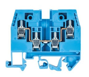 Клемма сдв. WK 4/D 2/2 /U BLAU - Клемма проходная, 4 точки подключения, тип фиксации провода: винтовой, номинальное сечение: 4 мм кв., 32A, 500V, ширина: 6 мм, цвет: синий, тип монтажа: DIN 35